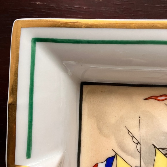 VINTAGE HERMÈS SHIP Cigar Ashtray/Change tray - Picture 3 of 13